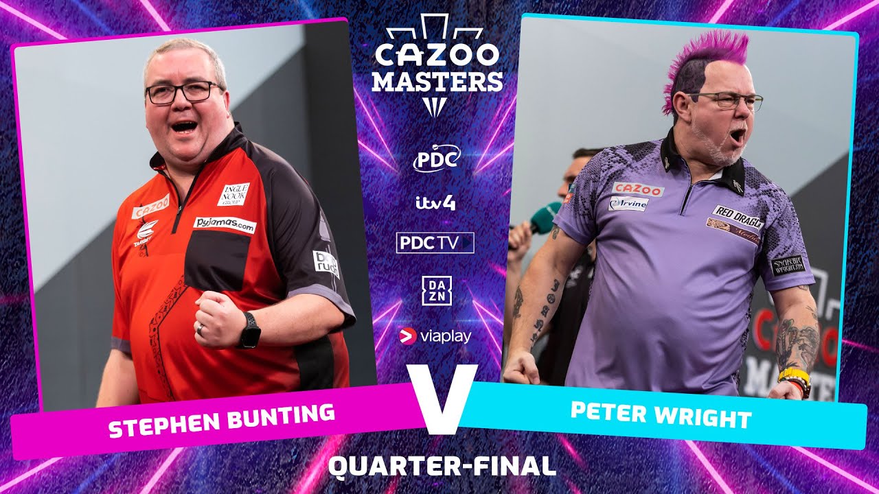 PDC Masters Darts 2024 Quarter-Final Stephen Bunting vs Peter Wright 2024 02 04 HUN