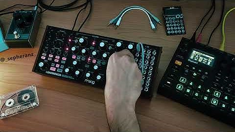 Subharmonicon and Digitakt - Patch SEQ2 out into the VCO1 in