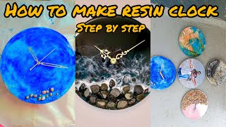 How to make resin clock/ DIY ideas/ Easy resinclock /Kannada#resin  #resinart /Beginners to learn