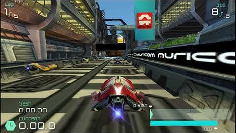 Wipeout Pulse [PPSSPP] Gameplay:#13.3 Phantom Grid 1 Tournament 1 - Phantom Class - Piranha Team
