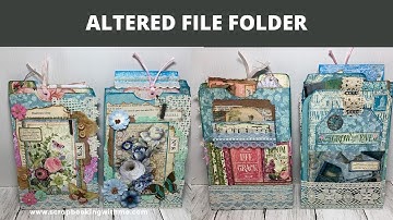 ALTERED FILE FOLDERS ~ LOADED WITH EPHEMERA