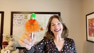 PomPom Pumpkin Clothespin Doll