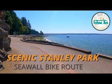 Video: Stap, fietsry op die Stanley Park Seawall Vancouver