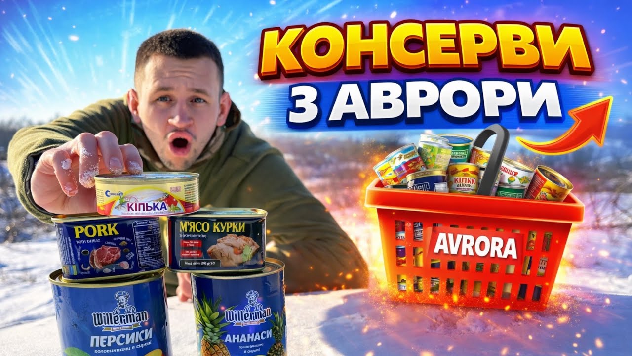 КОНСЕРВИ з АВРОРИ. Це дійсно МʼЯСО. АВРОРА дивує! Огляд на дешеві КОНСЕРВИ