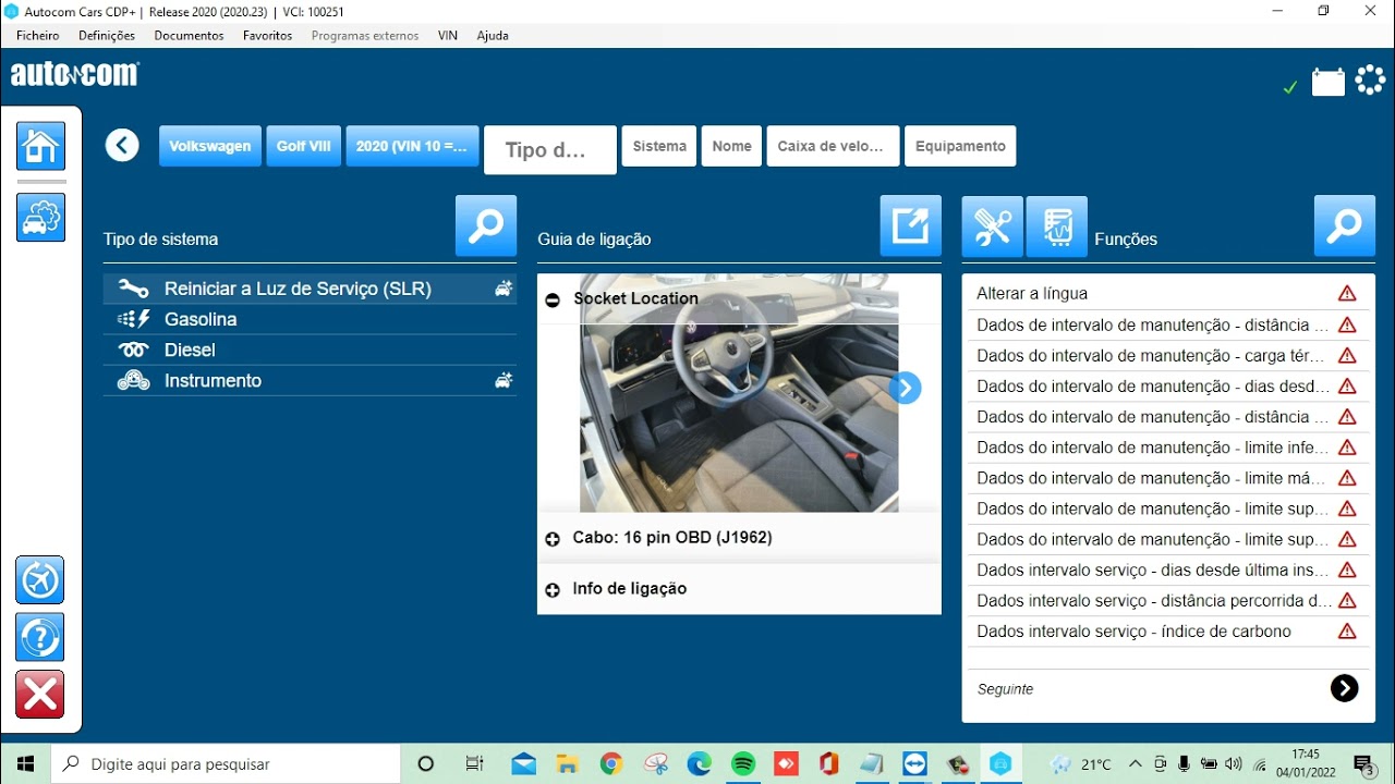 Atualização Delphi 2022 versão Autocom 2020.23