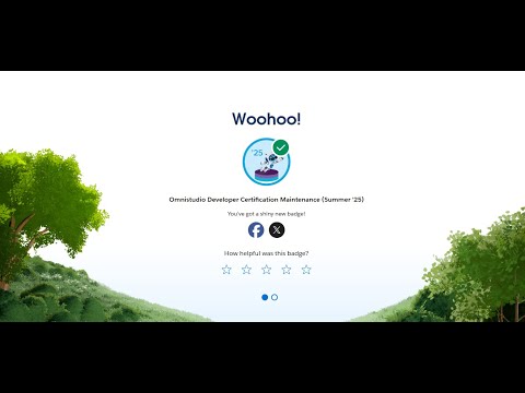 Omnistudio Developer Certification Maintenance (Summer ’25) In Trailhead Salesforce