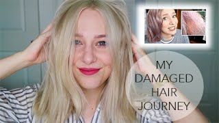 1 YR UPDATE! DAMAGED HAIR PROGRESS + best products