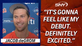 Jacob deGrom on making his season debut Tuesday, excited to be back | Mets News Conference | SNY