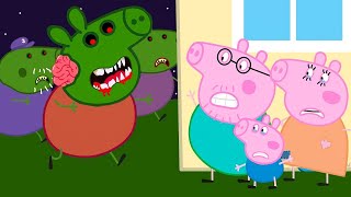 Peppa Pig Attacks Zombies At School🧟‍♀️  Peppa Pig Funny Animation