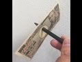 お札にペンをブスッ！マジック　Magic to stick a pen in a bill.