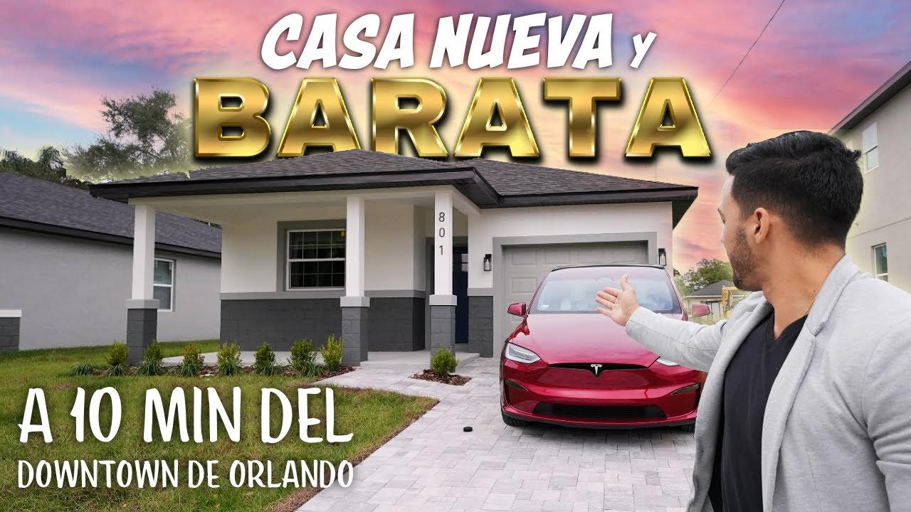 Casa Nueva Y Económica En ORLANDO FLORIDA SIN HOA Y SIN CDD A LA VENTA!