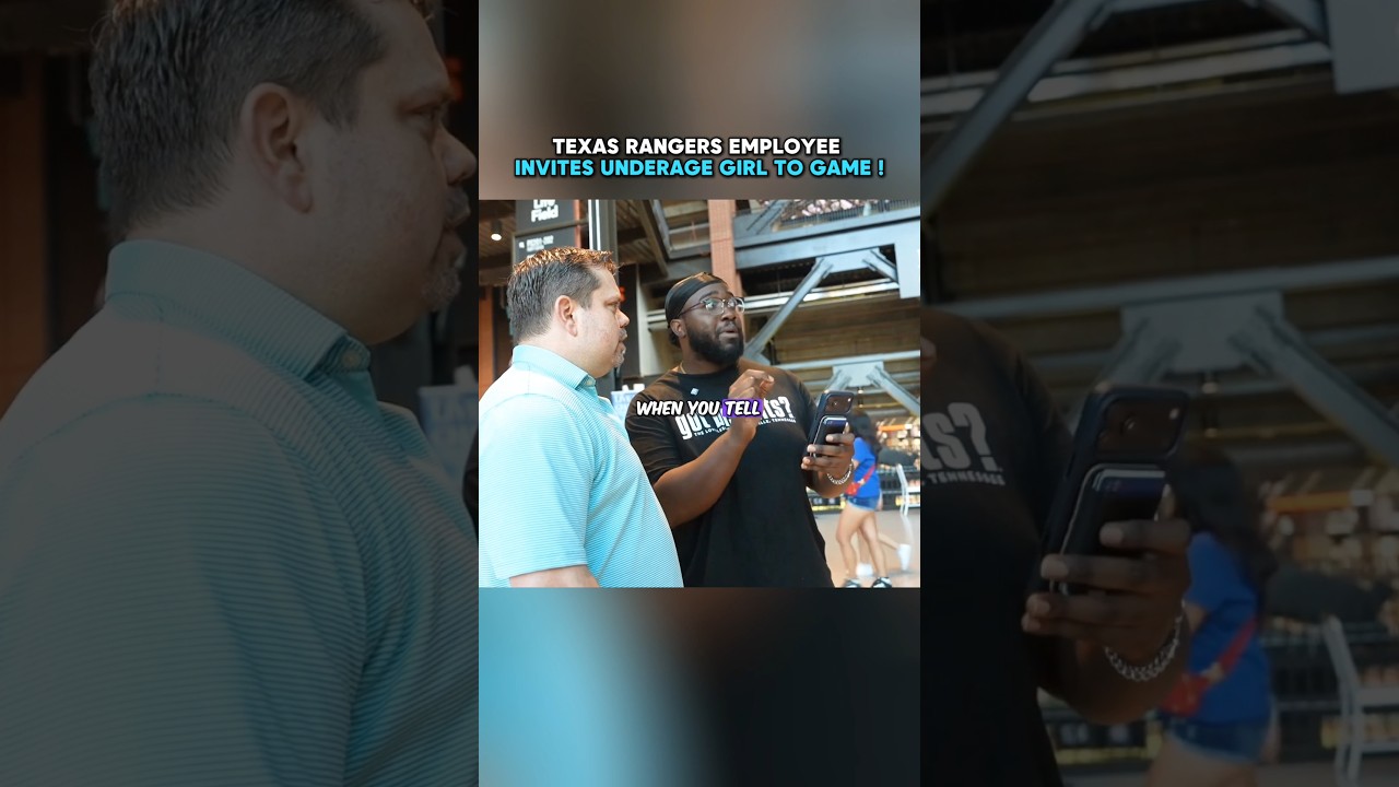 Texas rangers employee invites an underage girl to a game 🚨 #jidion #edpwatch