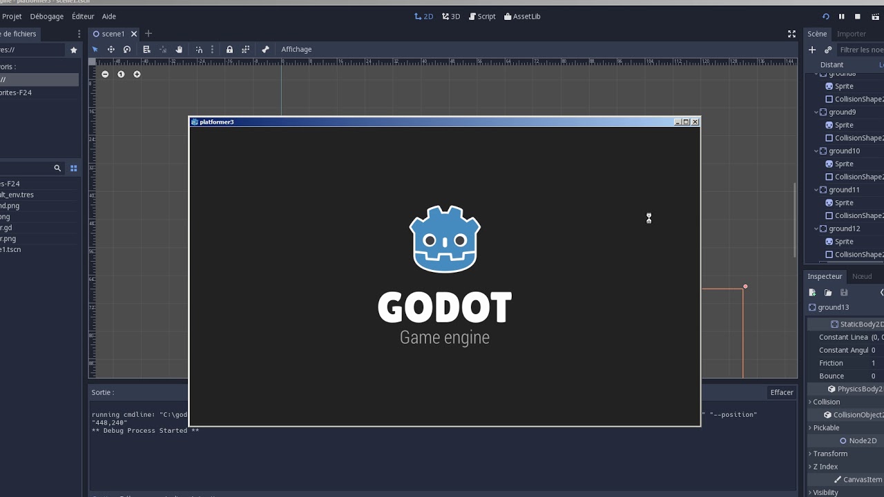 tutoriel platformer Godot Engine 3 part 3 - YouTube