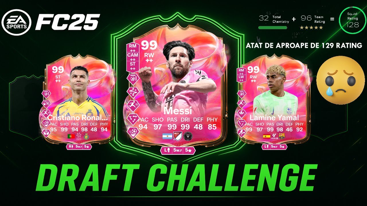 DRAFT CHALLENGE FC25! AM FOST ATAT DE APROAPE DE 129 RATING #sad #fc25