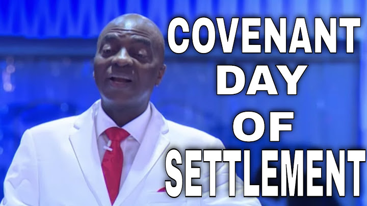 COVENANT DAY OF SETTLEMENT BY BISHOP DAVID OYEDEPO #MYNEWDAWNTV #IHAVEDOMINION #DOMINION