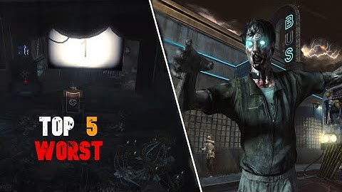 Top 5 Worst COD Zombies Maps!
