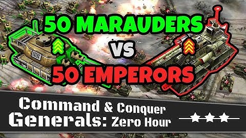 50 GLA Marauders VS 50 China Emperors | C&C: Generals Zero Hour
