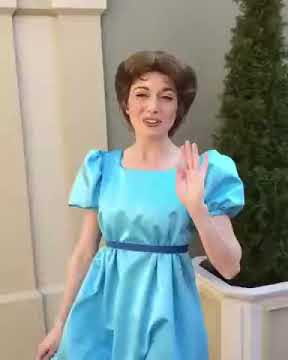Wendy and Mr Smee say goodbye