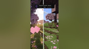 Normal Minecraft vs SHADERS! 😲 #shorts #minecraft #minecraftshaders