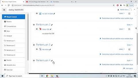 Cara Membuat & Menambahkan Materi Pada Moodle