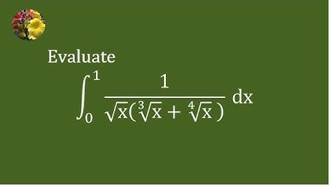 A simple integral solved using algebraic manipulation