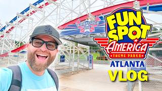 I Took a Red Eye Flight to Ride ArieForce One | Fun Spot Atlanta Vlog