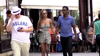 Exclusive Chris Rock And Girlfriend Enjoying A Romantic Walk In The Streets Of Paris