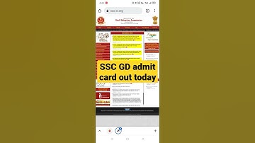 SSC GD constable admit card today out| SSC GD constable exam date 2021#shorts#sscgd#jaantechnical