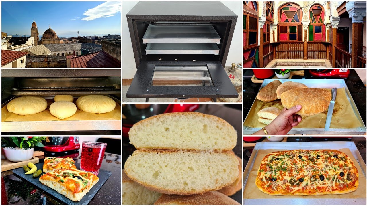 من نفس العجينة درت مطلوع الفرن المنفوخ وبتزا/خبي الوصفة توالم لشهر رمضان/روتيني الصباحي يبدأ من ليل