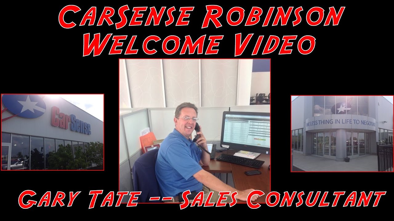 Gary Tate CarSense Robinson Video YouTube