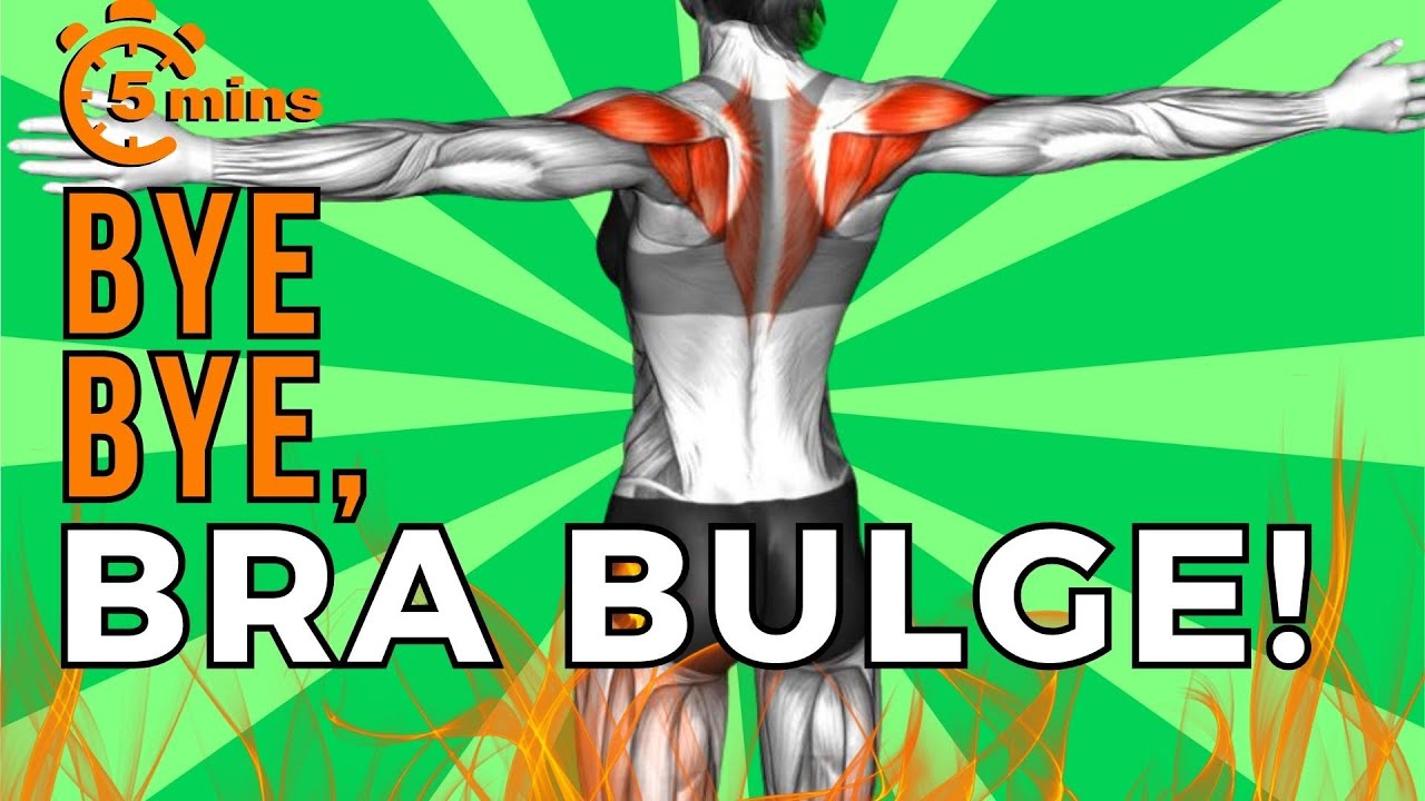 5 Minute BACK FAT and BRA BULGE Workout ANYONE Can Do It! YouTube
