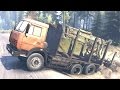 SPINTIRES - C 65111 Truck Picking Up a Load of Logs