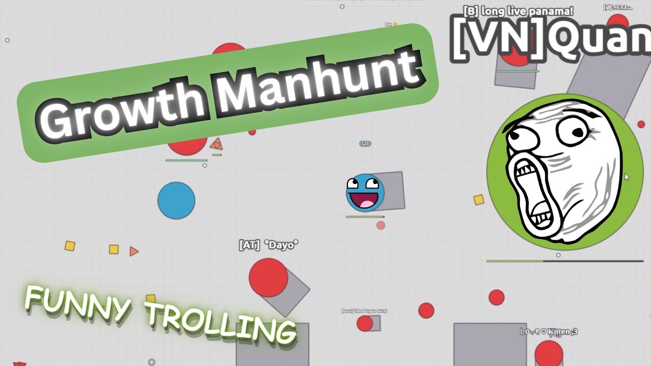 Growth Manhunt in Arras.io - Funny Gameplay and Epic Trolling!!! || KePiKgamer
