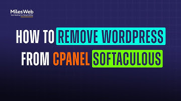 How to Remove WordPress from cPanel Softaculous? | MilesWeb