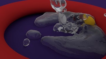 Blender Fluid floating object