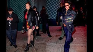 Rihanna Wears Her Ring And Parties At Avenue With Dascha Polanco