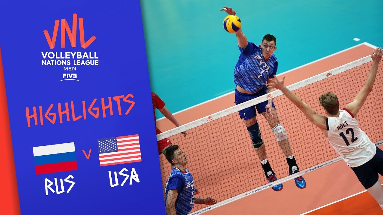 RUSSIA vs. USA - Highlights Men | Week 2 | Volleyball Nations League 2019