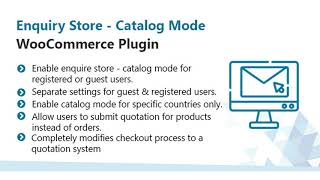 WooCommerce Enquiry Store - Catalog Mode Plugin | Codecanyon Scripts and Snippets