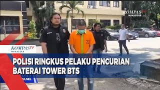 Polisi Ringkus Pelaku Pencurian Baterai Tower BTS Polisi Ringkus Pelaku Pencurian Baterai Tower BTS