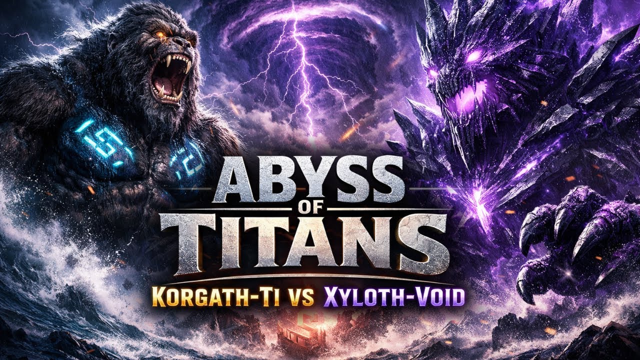 KORGATH-TI vs XYLOTH-VOID | Ancient Ocean Titan Awakens the Abyss | Epic Survival Cinema