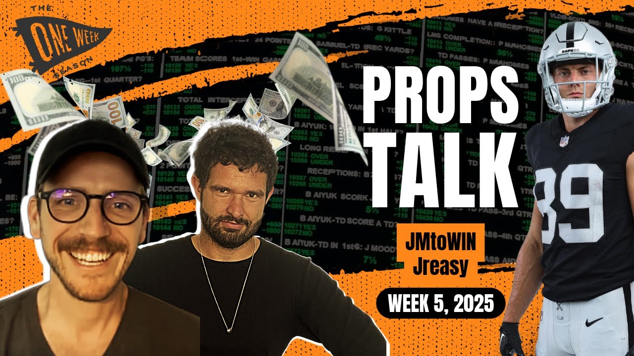 NFL DFS Week 5 Props Strategy | Props Talk w/ JMtoWin & Jreasy