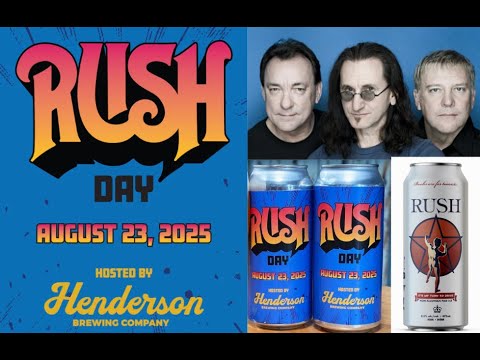 RUSH – Limited Edition Signature “Rush Day 2025” Extra Pale Ale  - merch and tickets Rush Day!