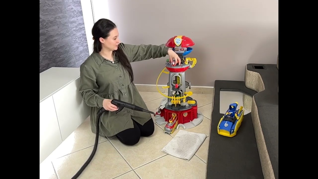 PawPatrol Zentrale Reinigung mit dem DAMPF DRACHE (Trockendampf)