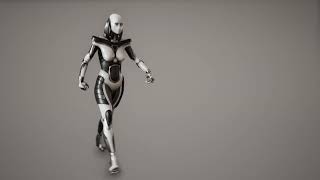 Robot 7 test animation preview Unreal Engine