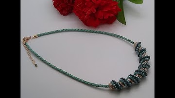 Cellini Spiral Necklace Tutorial Using Jesse James Beads Vine Cord - Songs of Spring MMBB