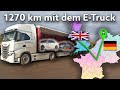 E-Truck Transport geheimnisvoller Autos von Liverpool nach Köln + Scania 40R mit digitalem Cockpit