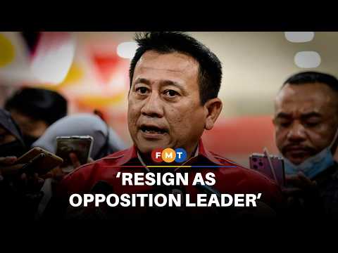 Resign as opposition leader, Bersatu man urges Hamzah