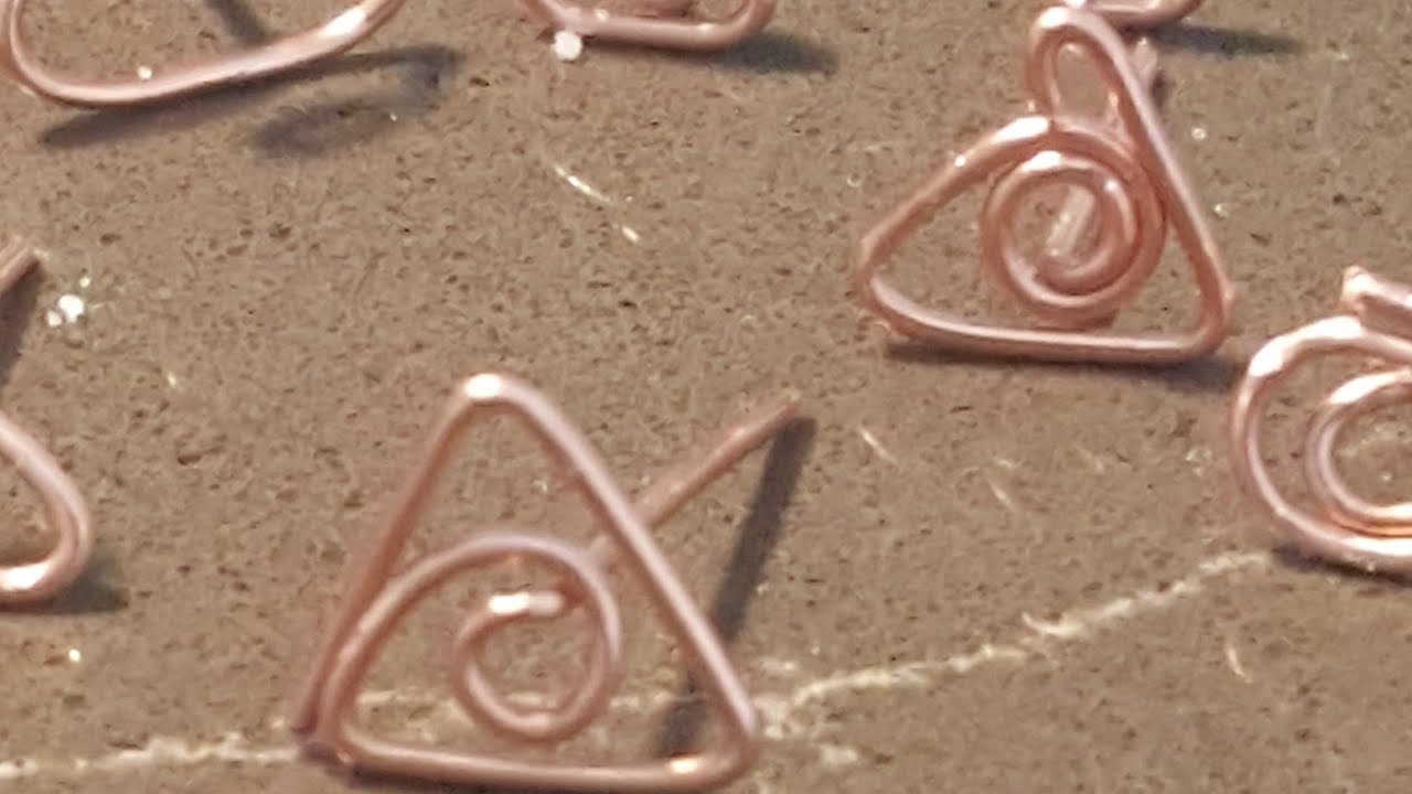 Super Simple Stud Earrings, Wire Wrap Tutorial