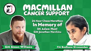 Simon Williams &amp; Bodhana Sivanandan - Day 1 - ECF Macmillan 24 Hour Charity Chess Marathon