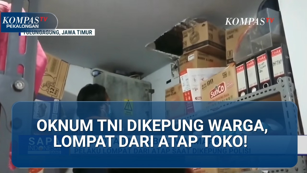 DRAMATIS! Detik-detik Penangkapan Anggota Koramil Tulungagung yang Diduga Bobol Minimarket